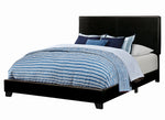 Dorian Black Leatherette Upholstered Full Panel Bed