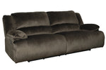 Clonmel Chocolate Microfiber 2-Seat Manual Recliner Sofa (Oversized)