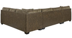 Abalone 3-Pc Chocolate LAF Sectional (Oversized)