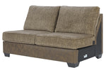 Abalone 3-Pc Chocolate LAF Sectional (Oversized)