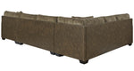 Abalone 3-Pc Chocolate RAF Sectional (Oversized)