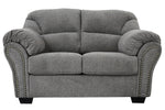 Allmaxx Pewter Fabric Loveseat