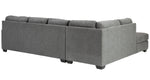 Dalhart 2-Pc Charcoal LAF Sectional (Oversized)