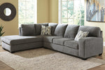 Dalhart 2-Pc Charcoal LAF Sectional (Oversized)