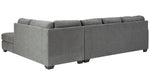 Dalhart 2-Pc Charcoal RAF Sectional (Oversized)