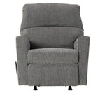 Dalhart Charcoal Fabric Manual Rocker Recliner