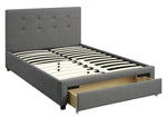 Carla Slate Fabric Full Platform Storage Bed