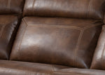 Clark 6Pc Brown Fabric Manual Recliner Sectional Sofa