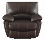 Clifford Chocolate Leather Manual Recliner