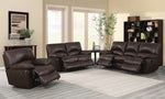 Clifford Chocolate Leather Manual Recliner