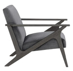 Coriana Modern Gray Velvet Accent Chair