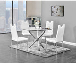 Shiloh 2 White Faux Leather Side Chairs