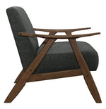 Damala Dark Gray Fabric Accent Chair