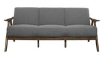 Damala Gray Textured Fabric Sofa