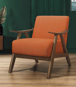 Damala Orange Fabric Accent Chair