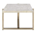 Feit Faux Marble/Gold Finish Metal Coffee Table