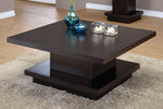 Fulvia Cappuccino Wood Square Coffee Table