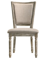 Gabrian 2 Reclaimed Grey Wood/Fabric Side Chairs