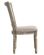 Gabrian 2 Reclaimed Grey Wood/Fabric Side Chairs