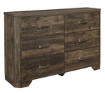 Jocelyn 4-Pc Rustic Brown Wood Queen Bedroom Set