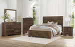 Jocelyn Rustic Brown Wood King Bed