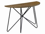 Kaelynn Dark Brown Wood/Black Metal Sofa Table