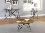 Kaelynn Dark Brown Wood/Black Metal Sofa Table