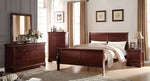 Louis Philippe Cherry Wood Full Sleigh Bed