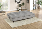 Mackay Light Gray Linen 2-Seat Sofa Bed