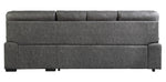 Michigan 2-Pc Dark Gray RAF Sectional with Pull-Out Bed