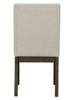 Dellbeck 2 Beige Fabric/Brown Wood Side Chairs