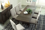 Dellbeck Brown Wood Extendable Dining Table