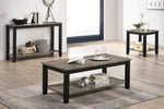 Milly Dark Brown Wood End Table with Shelf