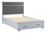 Orchest Gray PU Leather/Wood Twin Storage Bed