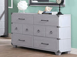 Orchest Gray Wood 6-Drawer Dresser