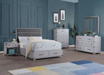 Orchest Gray Wood 6-Drawer Dresser