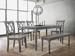 Paige 2 Rustic Grey Wood Side Chairs