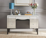 Ratana Mirrored Vanity Desk with 5 Drawers