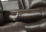 Samara Dark Brown Manual Recliner Sofa