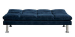 Saratoga Navy Microfiber Futon Sofa