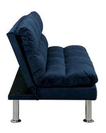 Saratoga Navy Microfiber Futon Sofa