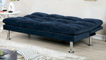 Saratoga Navy Microfiber Futon Sofa