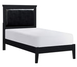 Seabright 4-Pc Black Wood Twin Bedroom Set