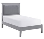 Seabright 4-Pc Gray Wood Twin Bedroom Set