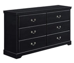 Seabright Black Wood 6-Drawer Dresser