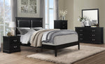 Seabright Black Wood Queen Bed