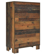 Sidney Rustic Pine Wood 5-Drawer Chest