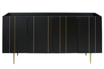 Brentburn Gold/Black Wood Accent Cabinet