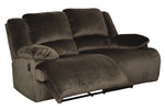 Clonmel Chocolate Microfiber Manual Recliner Loveseat