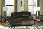 Clonmel Chocolate Microfiber Manual Recliner Loveseat